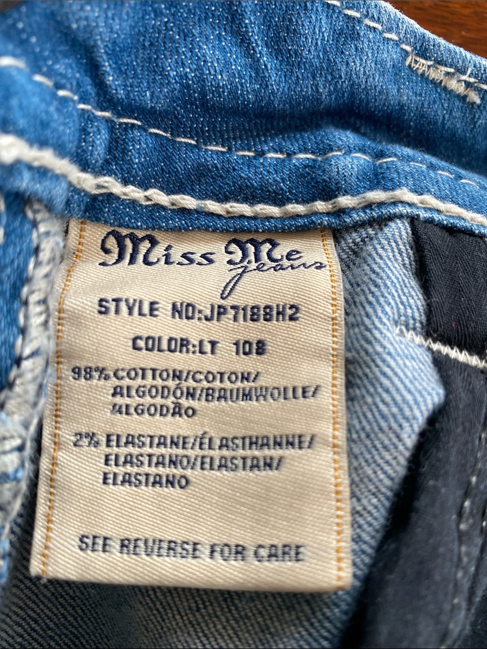 Miss Me Blue Denim Crochet-Trim Shorts - Picture 12 of 13